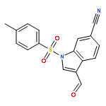 1H-INDOLE-6-CARBONITRILE, 3-FORMYL-1-[(4-METHYLPHENYL)SULFONYL]-