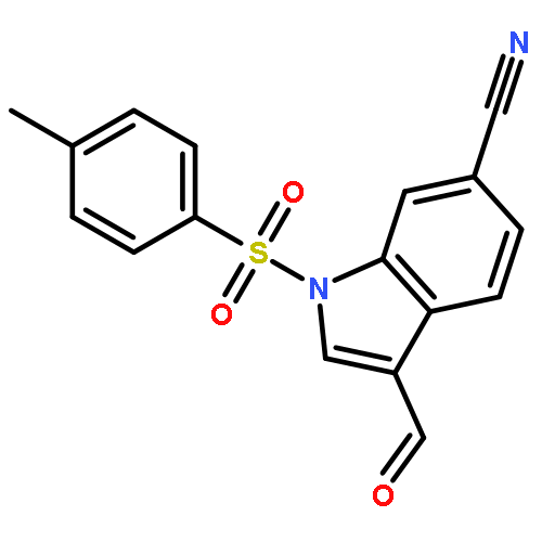 1H-INDOLE-6-CARBONITRILE, 3-FORMYL-1-[(4-METHYLPHENYL)SULFONYL]-