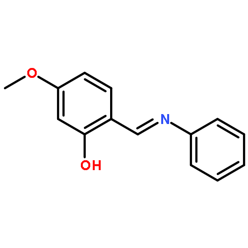 Phenol, 5-methoxy-2-[(phenylimino)methyl]-