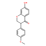 4H-1-Benzopyran-4-one,2,3-dihydro-7-hydroxy-3-(4-methoxyphenyl)-