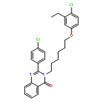 3-[6-(4-chloro-3-ethylphenoxy)hexyl]-2-(4-chlorophenyl)quinazolin-4(3H)-one