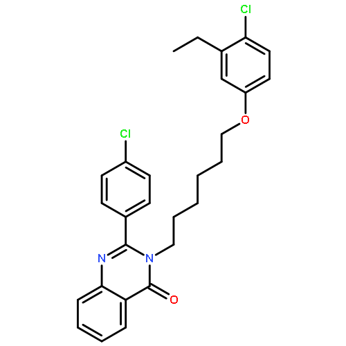 3-[6-(4-chloro-3-ethylphenoxy)hexyl]-2-(4-chlorophenyl)quinazolin-4(3H)-one