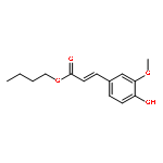 2-Propenoic acid,3-(4-hydroxy-3-methoxyphenyl)-, butyl ester