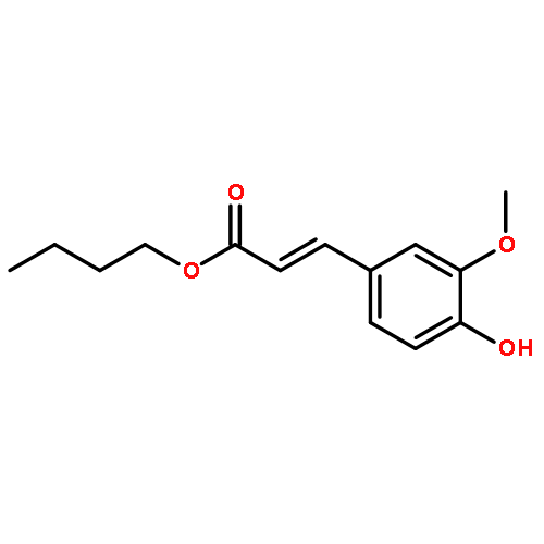 2-Propenoic acid,3-(4-hydroxy-3-methoxyphenyl)-, butyl ester