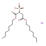 sodium 1,4-diheptyl sulphonatosuccinate