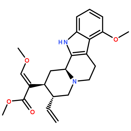 Indolo[2,3-a]quinolizine-2-aceticacid, 3-ethenyl-1,2,3,4,6,7,12,12b-octahydro-8-methoxy-a-(methoxymethylene)-, methylester, (aE,2S,3R,12bS)-