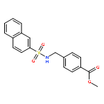 BENZOIC ACID, 4-[[(2-NAPHTHALENYLSULFONYL)AMINO]METHYL]-, METHYL ESTER