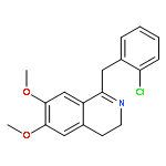 ISOQUINOLINE, 1-[(2-CHLOROPHENYL)METHYL]-3,4-DIHYDRO-6,7-DIMETHOXY-