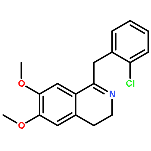 ISOQUINOLINE, 1-[(2-CHLOROPHENYL)METHYL]-3,4-DIHYDRO-6,7-DIMETHOXY-