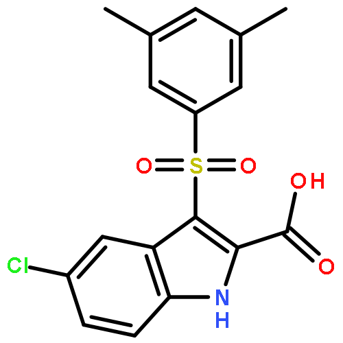 5-CHLORO-3-(3,5-DIMETHYLPHENYL)SULFONYL-1H-INDOLE-2-CARBOXYLIC ACID