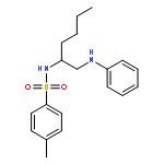 Benzenesulfonamide, 4-methyl-N-[1-[(phenylamino)methyl]pentyl]-