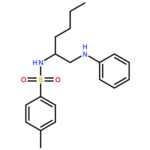 Benzenesulfonamide, 4-methyl-N-[1-[(phenylamino)methyl]pentyl]-