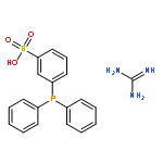 BENZENESULFONIC ACID, 3-(DIPHENYLPHOSPHINO)-, COMPD. WITH GUANIDINE(1:1)