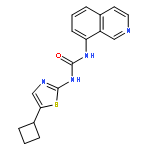 UREA, N-(5-CYCLOBUTYL-2-THIAZOLYL)-N'-8-ISOQUINOLINYL-