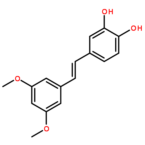 4-[2-(3,5-dimethoxyphenyl)ethenyl]benzene-1,2-diol