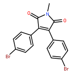 1H-PYRROLE-2,5-DIONE, 3,4-BIS(4-BROMOPHENYL)-1-METHYL-