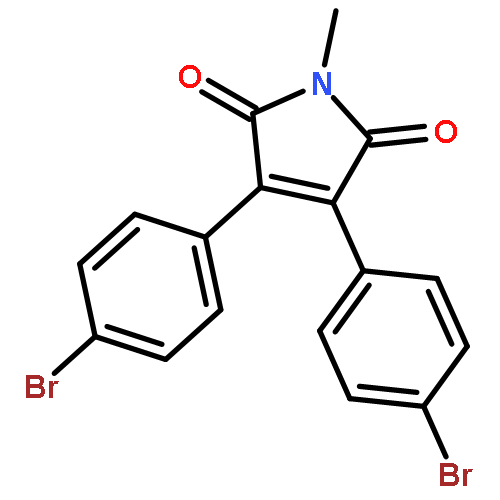 1H-PYRROLE-2,5-DIONE, 3,4-BIS(4-BROMOPHENYL)-1-METHYL-