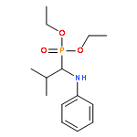 Phosphonic acid, [2-methyl-1-(phenylamino)propyl]-, diethyl ester