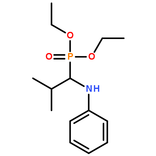 Phosphonic acid, [2-methyl-1-(phenylamino)propyl]-, diethyl ester