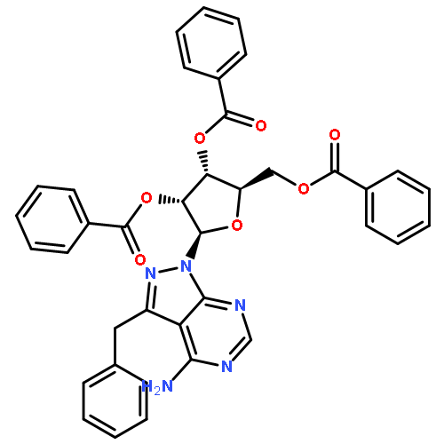 1-((2S,3R,4S,5R)-3,4-dibenzoyl-5-benzoylmethyltetrahydrofuran-2-yl)-3-benzyl-1H-pyrazolo[3,4-d]pyrimidin-4-ylamine