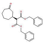 Propanedioic acid, [(1S)-3-oxocycloheptyl]-, bis(phenylmethyl) ester