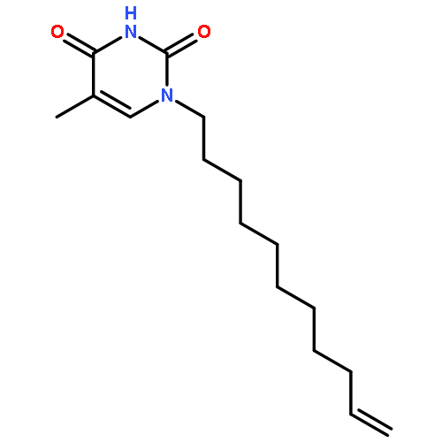 2,4(1H,3H)-Pyrimidinedione, 5-methyl-1-(10-undecenyl)-