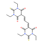 4,6(1H,5H)-Pyrimidinedione,5-[3-(1,3-diethylhexahydro-4,6-dioxo-2-thioxo-5-pyrimidinyl)-2-propen-1-ylidene]-1,3-diethyldihydro-2-thioxo-