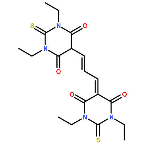 4,6(1H,5H)-Pyrimidinedione,5-[3-(1,3-diethylhexahydro-4,6-dioxo-2-thioxo-5-pyrimidinyl)-2-propen-1-ylidene]-1,3-diethyldihydro-2-thioxo-