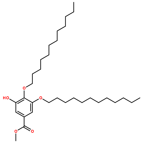 Benzoic acid, 3,4-bis(dodecyloxy)-5-hydroxy-, methyl ester