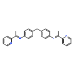 BENZENAMINE, 4,4'-METHYLENEBIS[N-[1-(2-PYRIDINYL)ETHYLIDENE]-