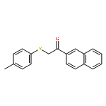 ETHANONE, 2-[(4-METHYLPHENYL)THIO]-1-(2-NAPHTHALENYL)-