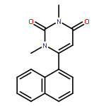 2,4(1H,3H)-Pyrimidinedione, 1,3-dimethyl-6-(1-naphthalenyl)-