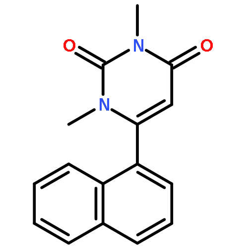 2,4(1H,3H)-Pyrimidinedione, 1,3-dimethyl-6-(1-naphthalenyl)-