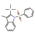 1H-Indole, 3-methyl-1-(phenylsulfonyl)-2-(trimethylsilyl)-