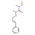 Propanamide, N-methoxy-N-methyl-2-[[(2E)-3-phenyl-2-propenyl]oxy]-