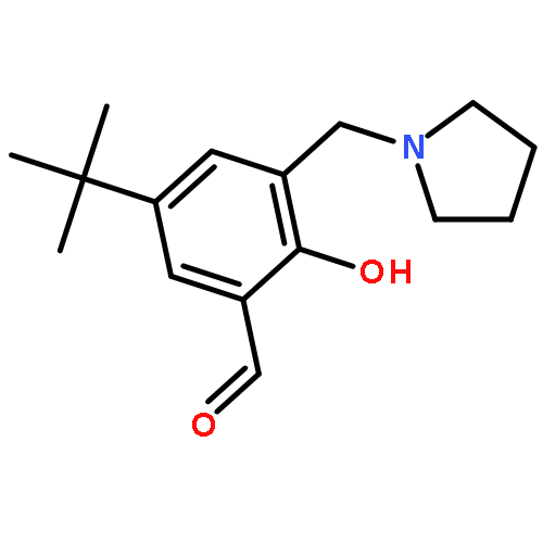 Benzaldehyde, 5-(1,1-dimethylethyl)-2-hydroxy-3-(1-pyrrolidinylmethyl)-