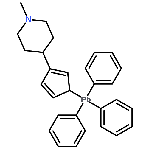 Piperidine, 1-methyl-4-[3-(triphenylplumbyl)-1,4-cyclopentadien-1-yl]-