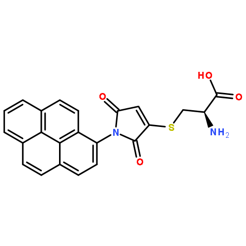 CYSTEINE, S-[2,5-DIHYDRO-2,5-DIOXO-1-(1-PYRENYL)-1H-PYRROL-3-YL]-