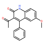 2(1H)-Quinolinone, 3-acetyl-6-methoxy-4-phenyl-