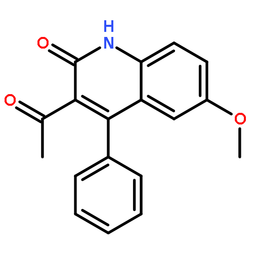 2(1H)-Quinolinone, 3-acetyl-6-methoxy-4-phenyl-