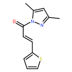 1H-PYRAZOLE, 3,5-DIMETHYL-1-[(2E)-1-OXO-3-(2-THIENYL)-2-PROPENYL]-