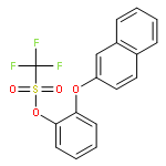 METHANESULFONIC ACID, TRIFLUORO-, 2-(2-NAPHTHALENYLOXY)PHENYL ESTER