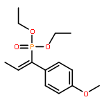 PHOSPHONIC ACID, [(1E)-1-(4-METHOXYPHENYL)-1-PROPENYL]-, DIETHYL ESTER