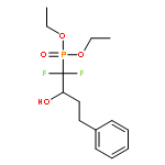 Phosphonic acid, (1,1-difluoro-2-hydroxy-4-phenylbutyl)-, diethyl ester