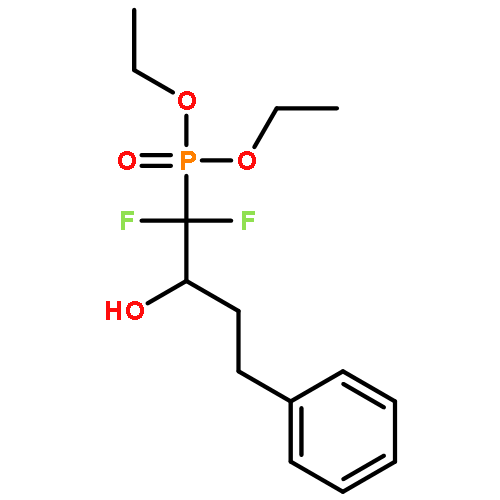 Phosphonic acid, (1,1-difluoro-2-hydroxy-4-phenylbutyl)-, diethyl ester