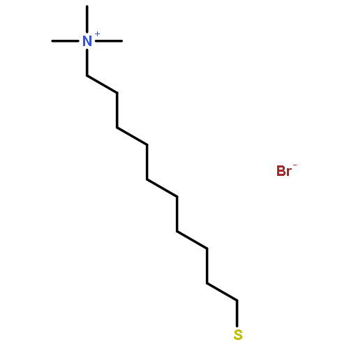 1-DECANAMINIUM, 10-MERCAPTO-N,N,N-TRIMETHYL-, BROMIDE