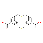 2,3,11,12-Tetrathiatricyclo[11.3.1.15,9]octadeca-1(17),5,7,9(18),13,15-
hexaene-7,15-dicarboxylic acid