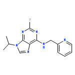 9H-PURIN-6-AMINE, 2-FLUORO-9-(1-METHYLETHYL)-N-(2-PYRIDINYLMETHYL)-