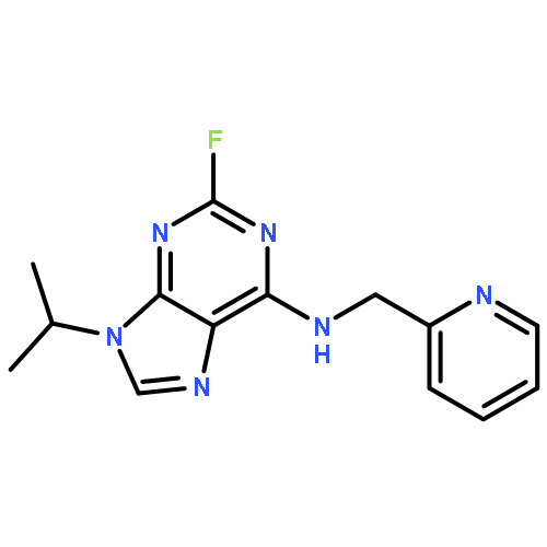 9H-PURIN-6-AMINE, 2-FLUORO-9-(1-METHYLETHYL)-N-(2-PYRIDINYLMETHYL)-