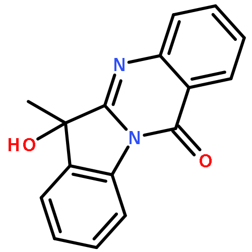 INDOLO[2,1-B]QUINAZOLIN-12(6H)-ONE, 6-HYDROXY-6-METHYL-